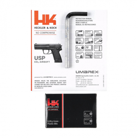 Replika pistolet ASG H&K Heckler&Koch USP 6 mm CO2