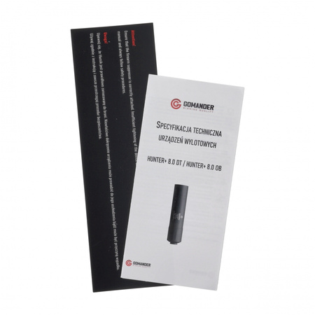 Tłumik Gomander Hunter II OB 8.0 M15X1 FDE