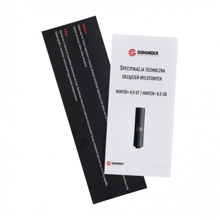 Tłumik Gomander Hunter II DT 8,0 M14X1 czarny