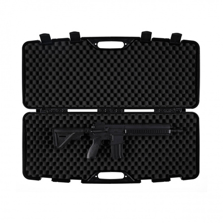 Kufer na broń Megaline 98x35x12 czarny klamry