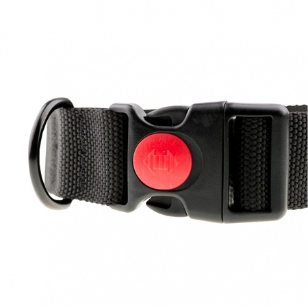 Obroża z taśmy 4wild 40 mm 39-61 cm czarna