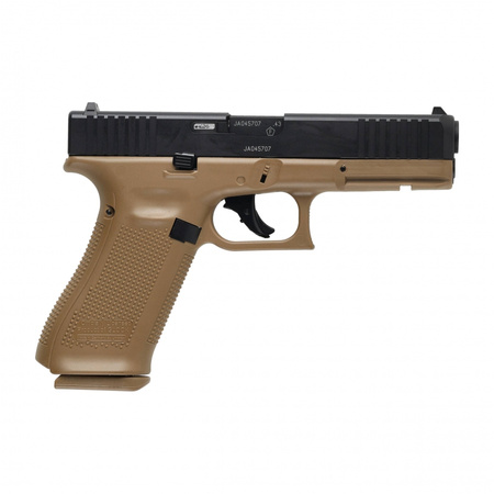 Pistolet na kule gumowe Glock Gen 5 T4E .43 CO2 coyote, zestaw