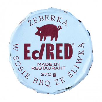 Konserwa Ed Red Originals Żeberka w sosie BBQ z śliwką 270 g