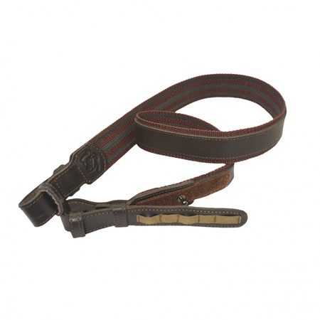 Pasek do broni Acropolis z elementami skórzanymi - brązowy