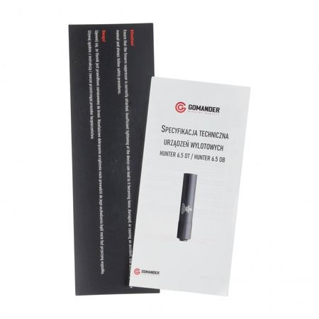 Tłumik Gomander Hunter II OB 6,5 M15x1 czarny