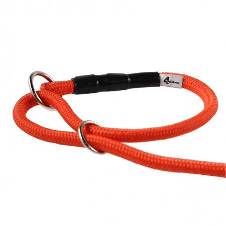 Smycz z obrożą 4wild bezszelestna 275 cm pomarańczowa