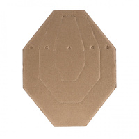 Tarcza kartonowa Range Solutions IPSC MINI połówki biało-brązowe 50 szt.